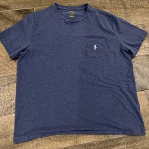 Polo Ralph Lauren Large heathered navy polo t-shirt